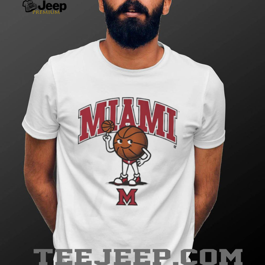 Miami University Redhawks Basketball Character Mascot T Shirt