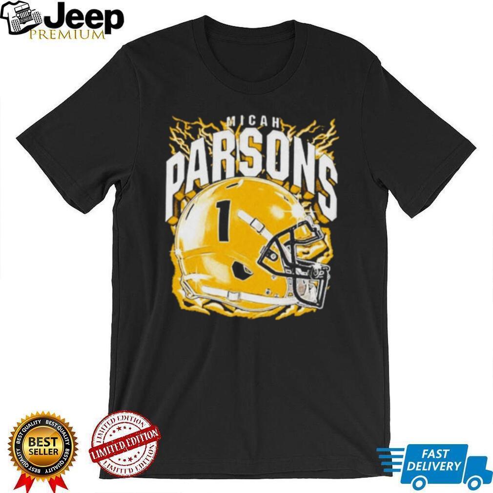 Micah Parsons No 1 Dallas Cowboys Retro Helmet shirt
