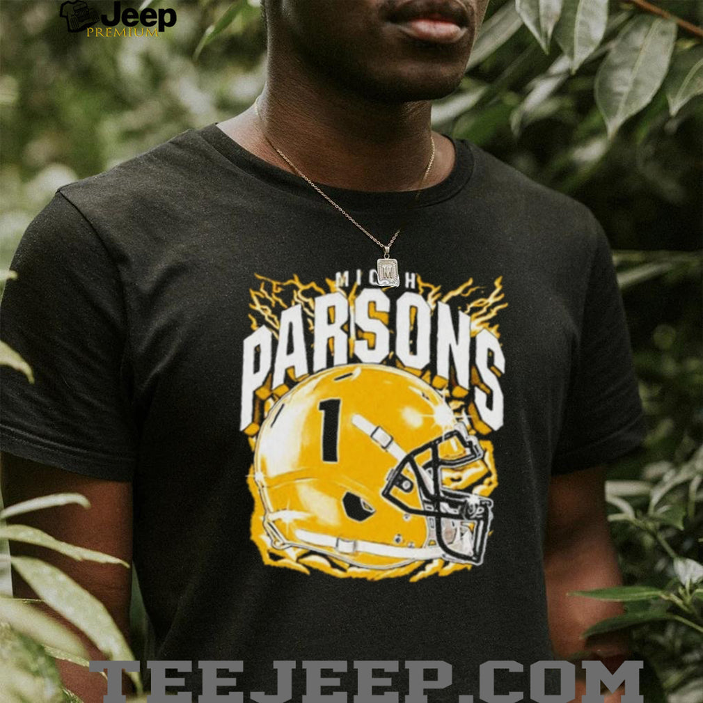 Micah Parsons No 1 Dallas Cowboys Retro Helmet shirt