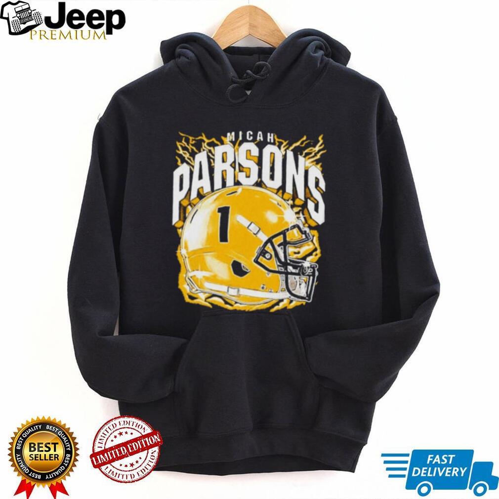 Micah Parsons No 1 Dallas Cowboys Retro Helmet shirt