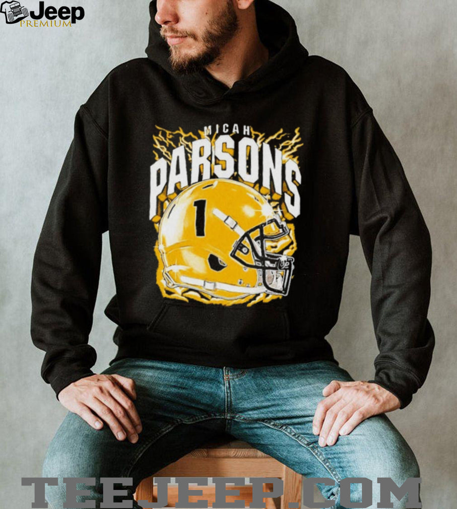 Micah Parsons No 1 Dallas Cowboys Retro Helmet shirt