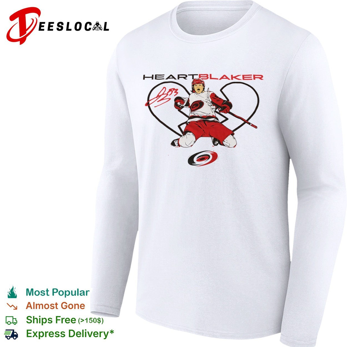 Michael Bunting Carolina Hurricanes NHL heartblaker shirt