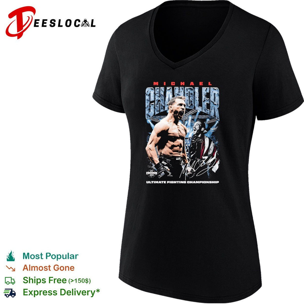 Michael Chandler UFC Freedom 250 Ultimate Fighting Championship poster shirt
