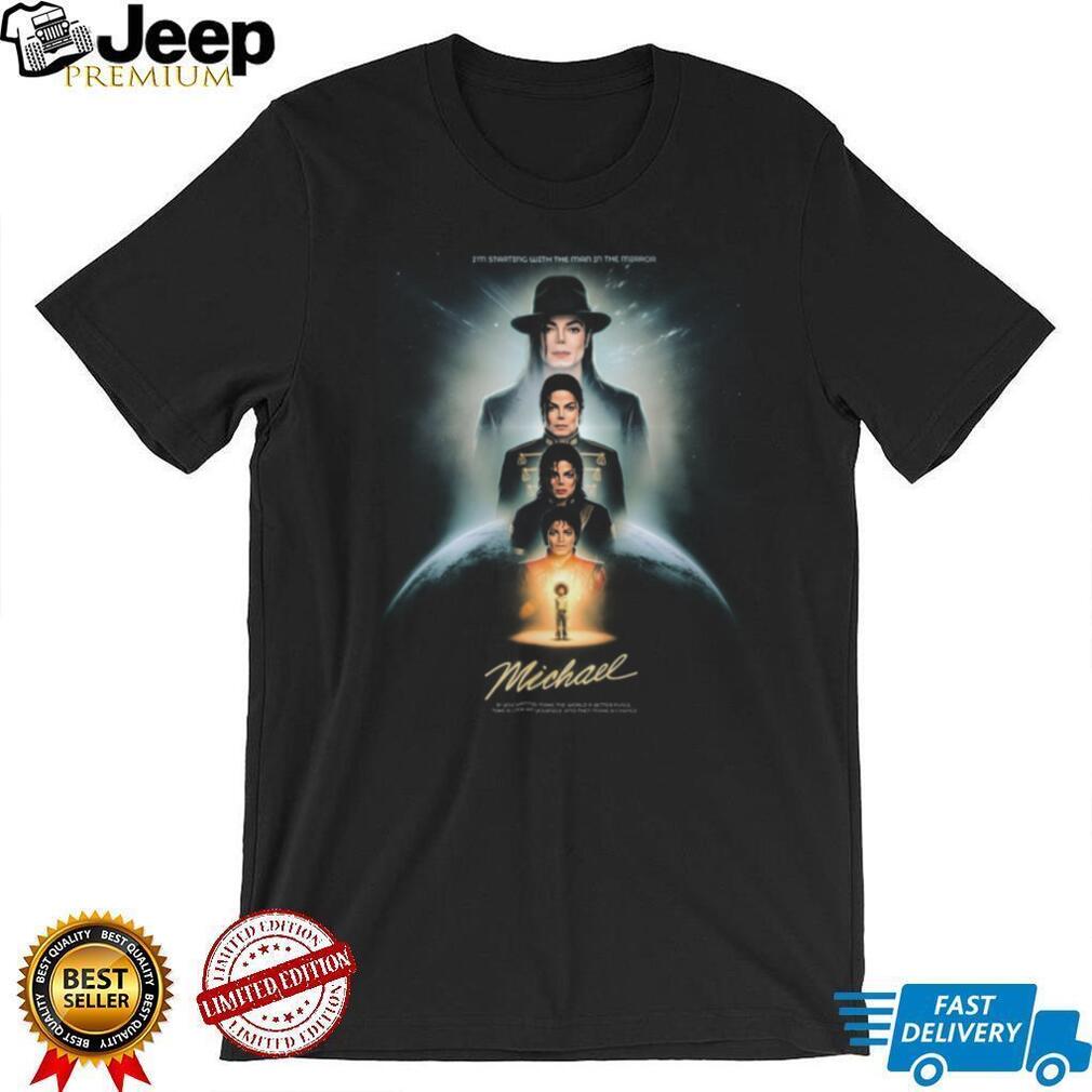Michael Jackson Man In The Mirror Evolution Legacy Tribute Graphic T Shirt