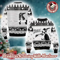 Michael Jackson Mijac Music Signature Knitted White Personalized Ugly Christmas Sweater