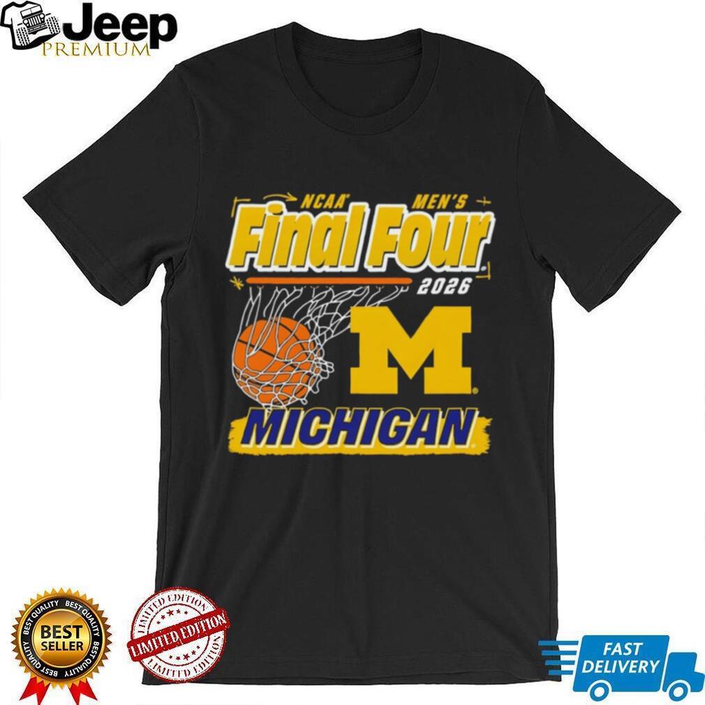 Michigan Basketball 2026 Final Four Net Graphic T Shirt