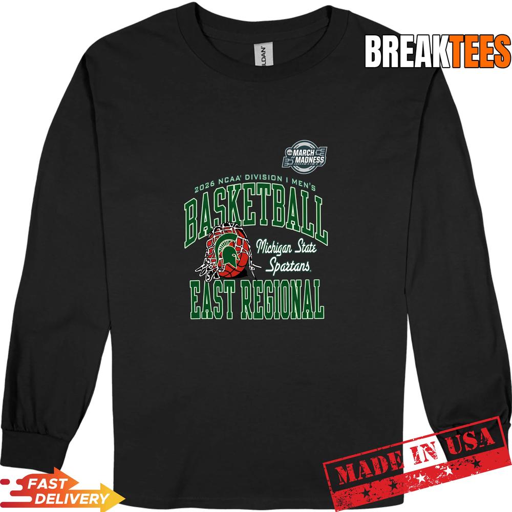 Michigan State Spartans Basketball 2026 NCAA Division I March Madness East Regional Shirt