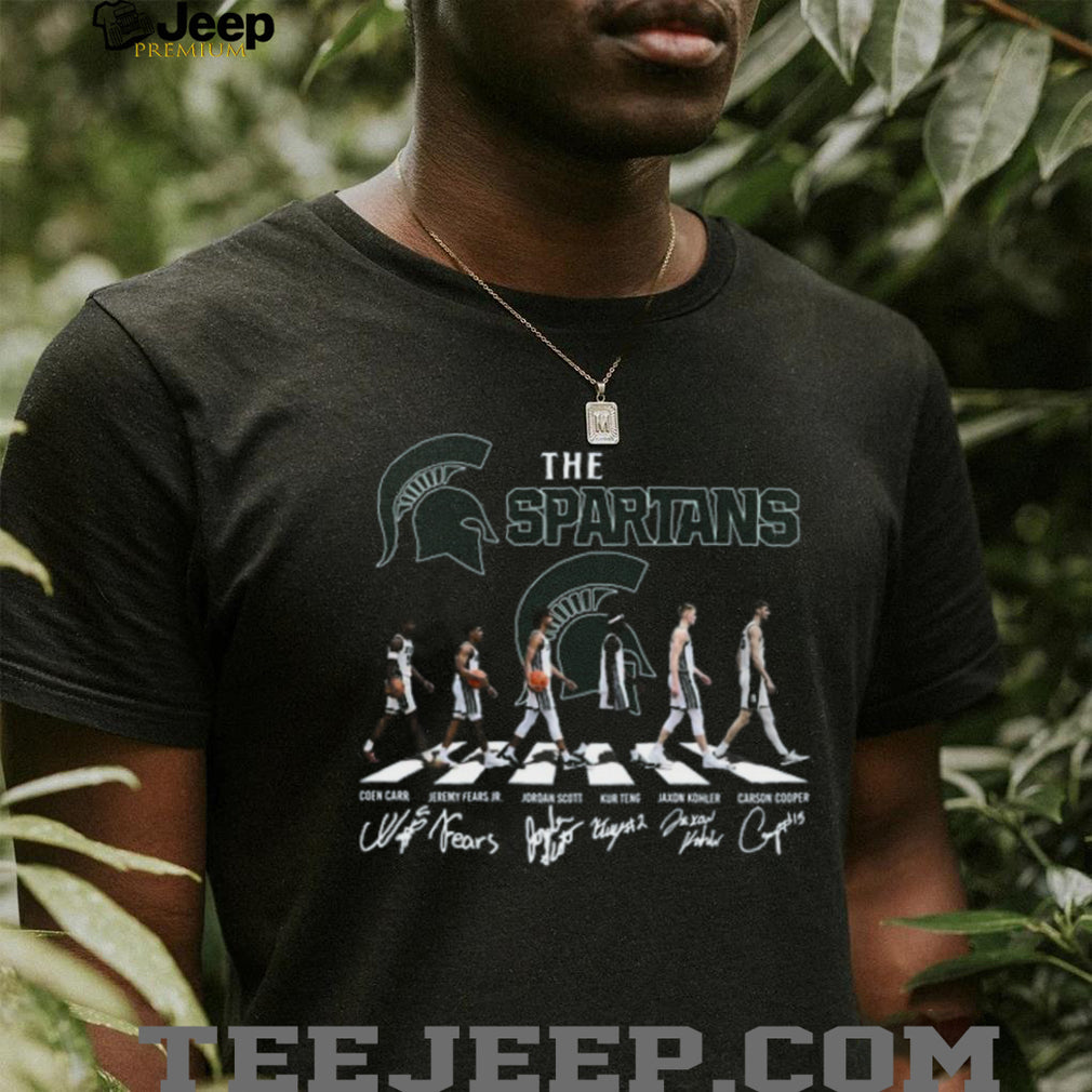 Michigan State Spartans Basketball Abbey Road Signature T Shirt