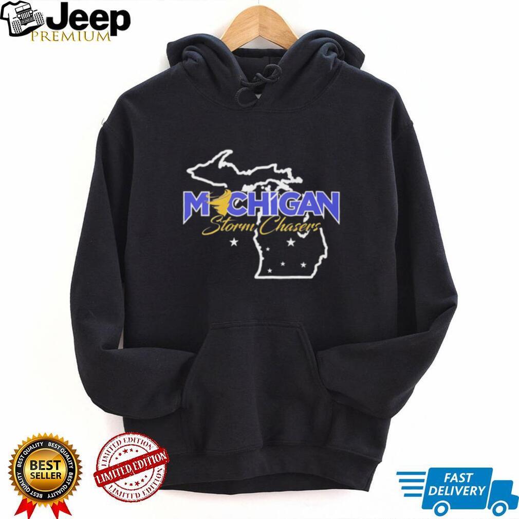 Michigan Storm Chasers State Map Graphic T Shirt