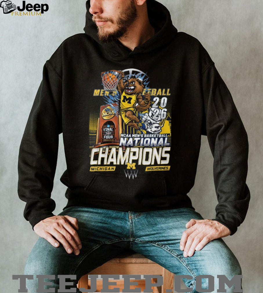 Michigan Wolverines 2026 Men’s Basketball National Champions Slam Dunk T Shirt