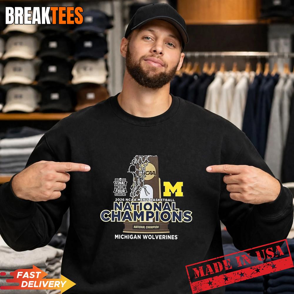Michigan Wolverines 2026 Men’s basketball National Champions team collage T-Shirt