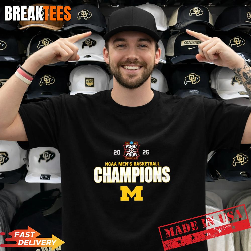 Michigan Wolverines 2026 NCAA Basketball Champions Indianapolis T-Shirt