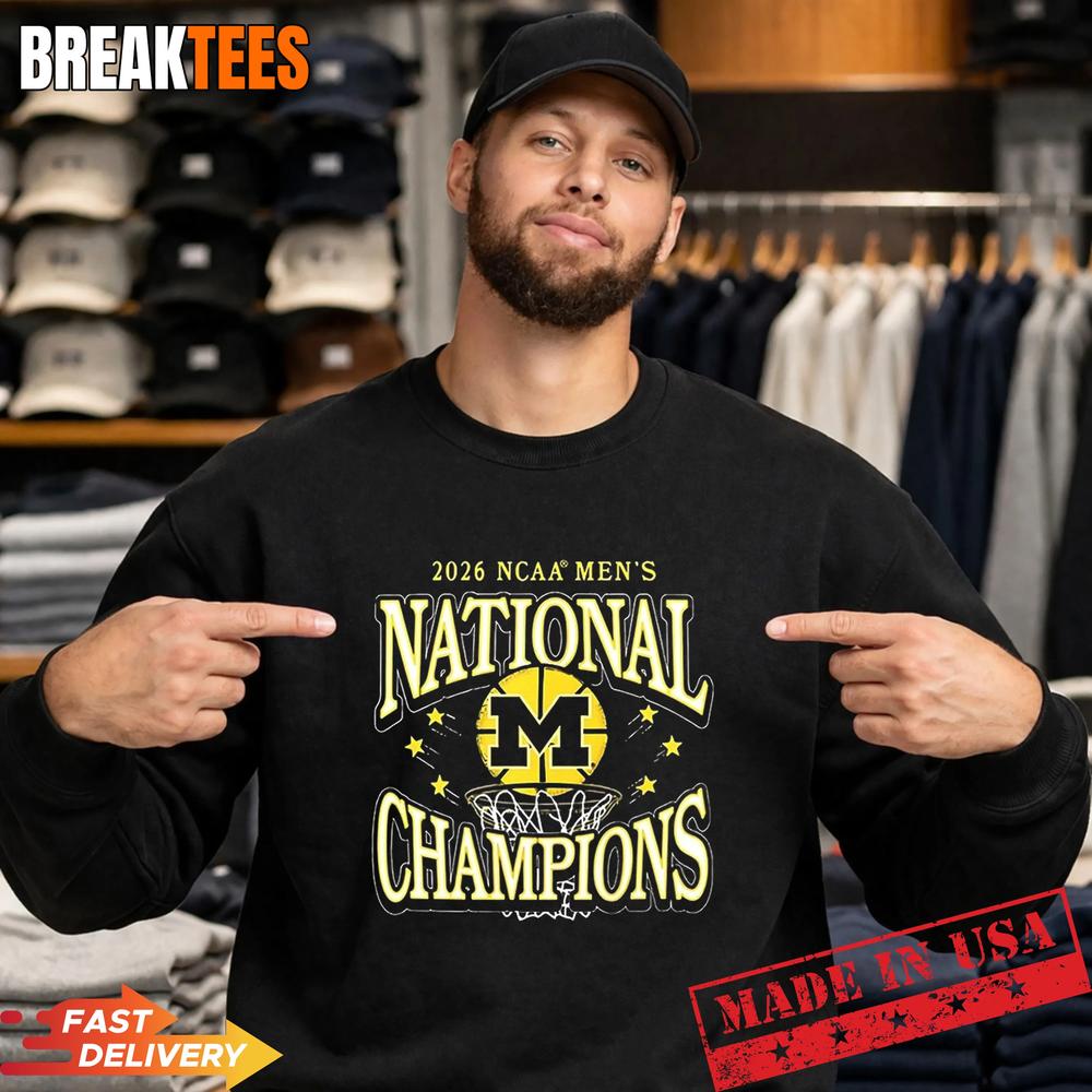 Michigan Wolverines 2026 NCAA Men’s Basketball National Champions Conquering Heroes Shirt