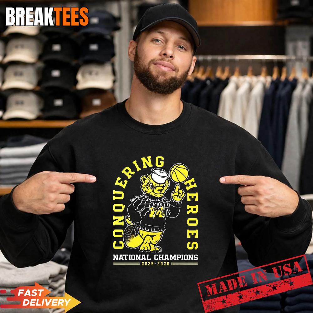 Michigan Wolverines 2026 National Champions basketball fire T-Shirt