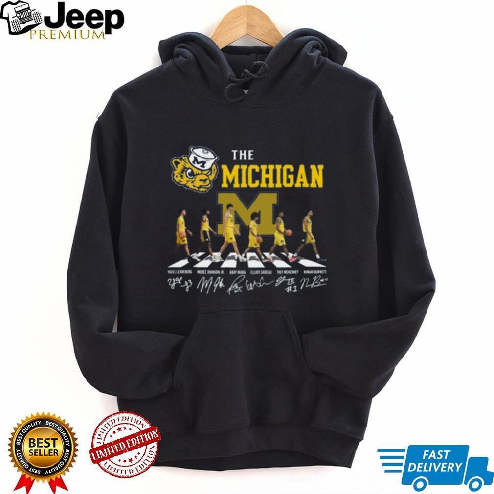 Michigan Wolverines Basketball Abbey Road Signature T Shirt
