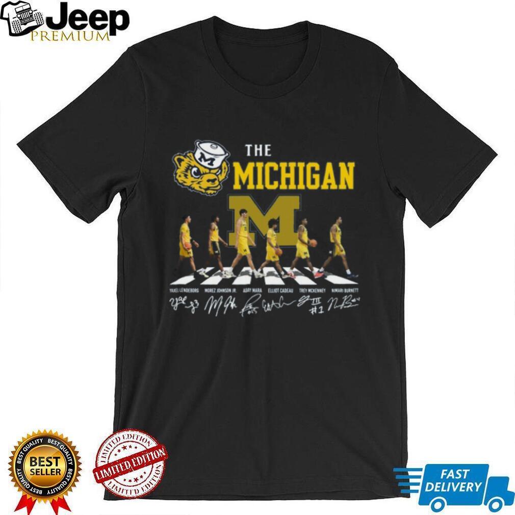 Michigan Wolverines Basketball Abbey Road Signature T Shirt