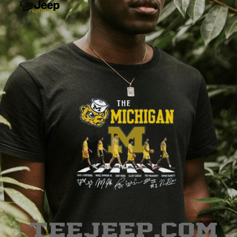 Michigan Wolverines Basketball Abbey Road Signature T Shirt