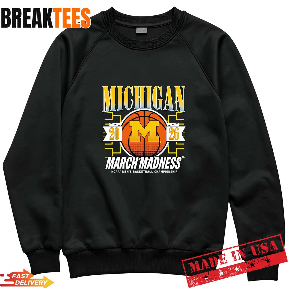 Michigan Wolverines March Madness 2026 Basketball Fan T-Shirt