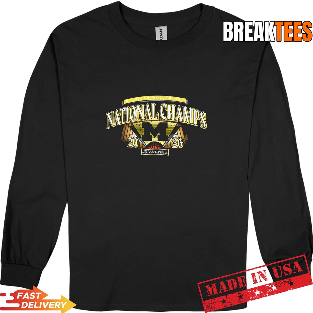Michigan Wolverines Men’s Basketball 2026 NCAA National Champions Big and Tall T-Shirt