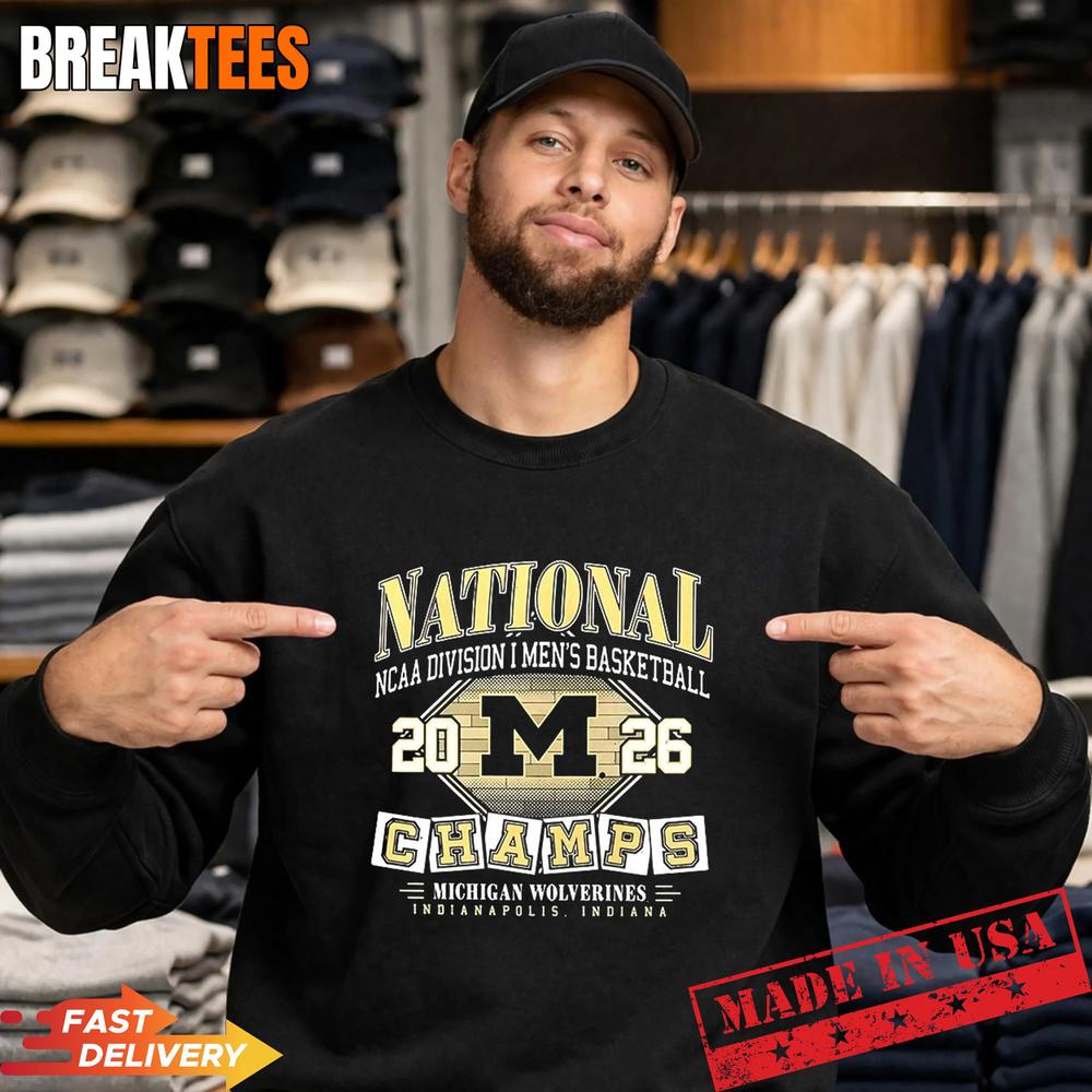 Michigan Wolverines Men’s Basketball 2026 NCAA National Champions T-Shirt