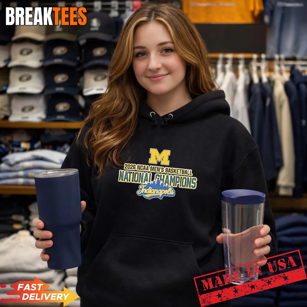 Michigan Wolverines Men’s Basketball 2026 National Champions Indianapolis T-Shirt