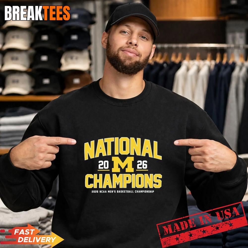 Michigan Wolverines Men’s Basketball 2026 National Championship T-Shirt