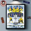 Michigan Wolverines Men’s Ice Hockey 2026 Big 10 Tournament Champions Home Decor Poster Canvas