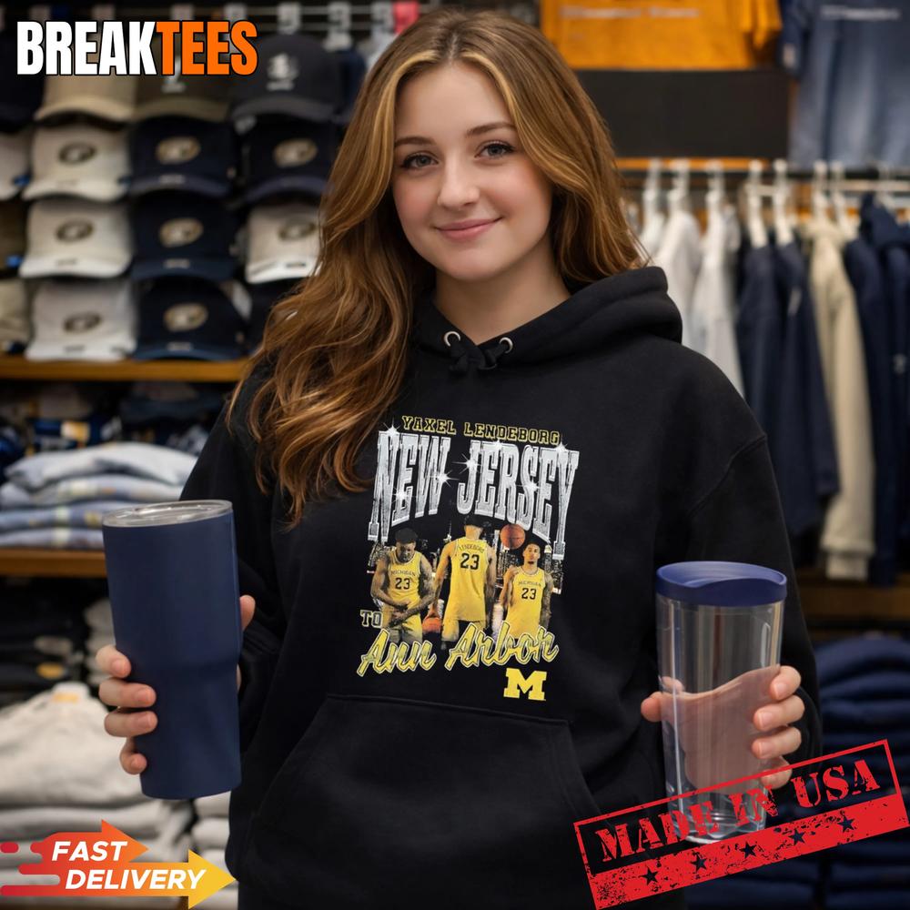 Michigan’s Yaxel Lendeborg New Jersey to Ann Arbor T-Shirt
