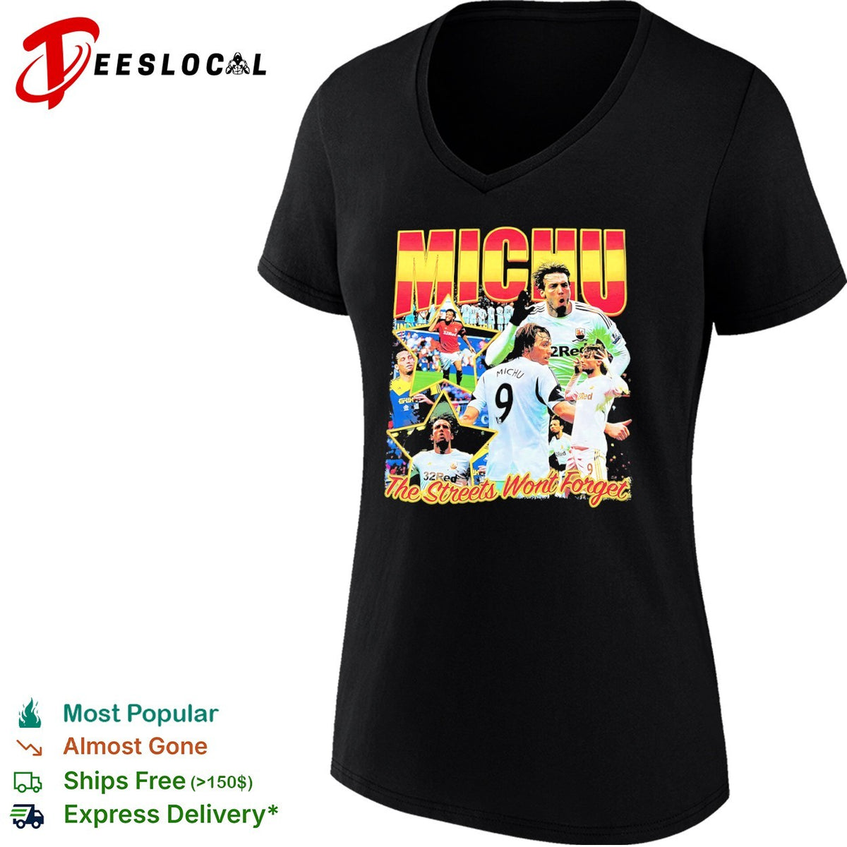 Michu Swansea City AFC Premier League The Streets Wont Forget soccer football shirt