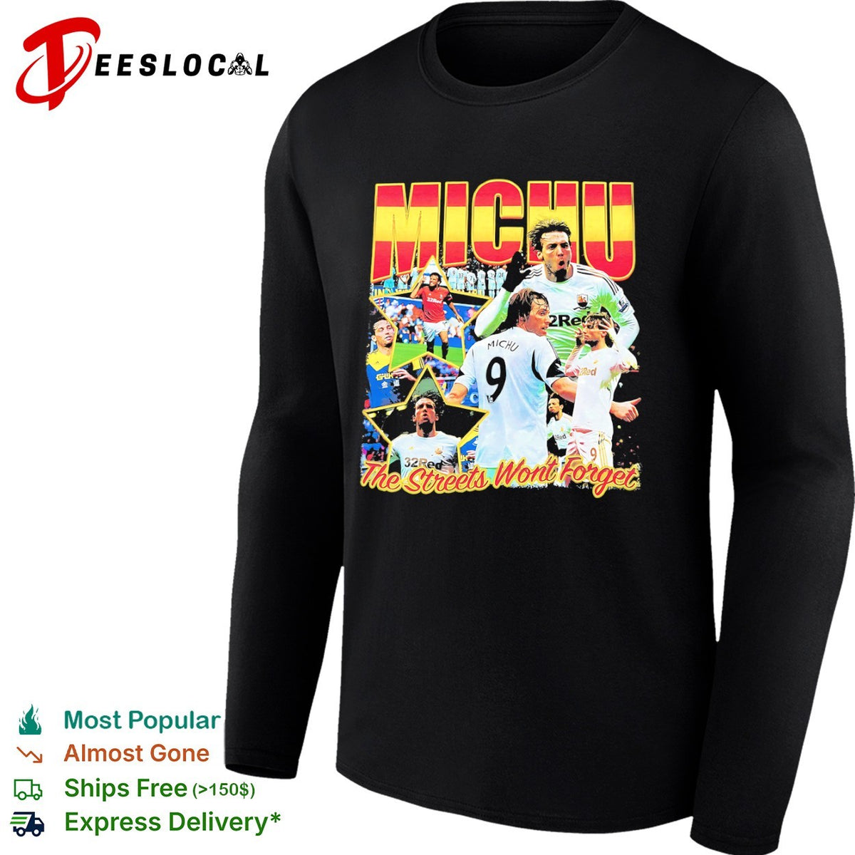 Michu Swansea City AFC Premier League The Streets Wont Forget soccer football shirt