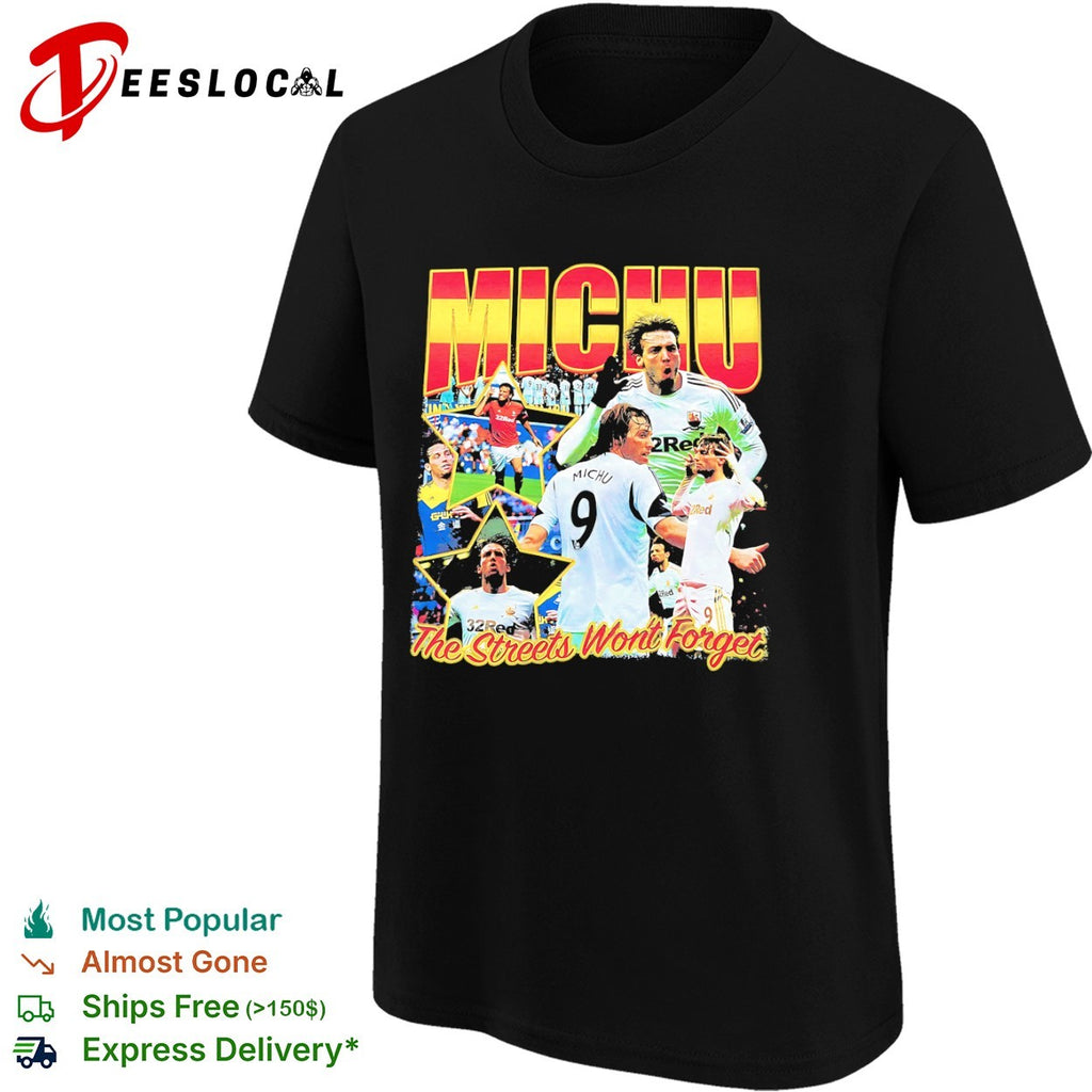 Michu Swansea City AFC Premier League The Streets Wont Forget soccer football shirt
