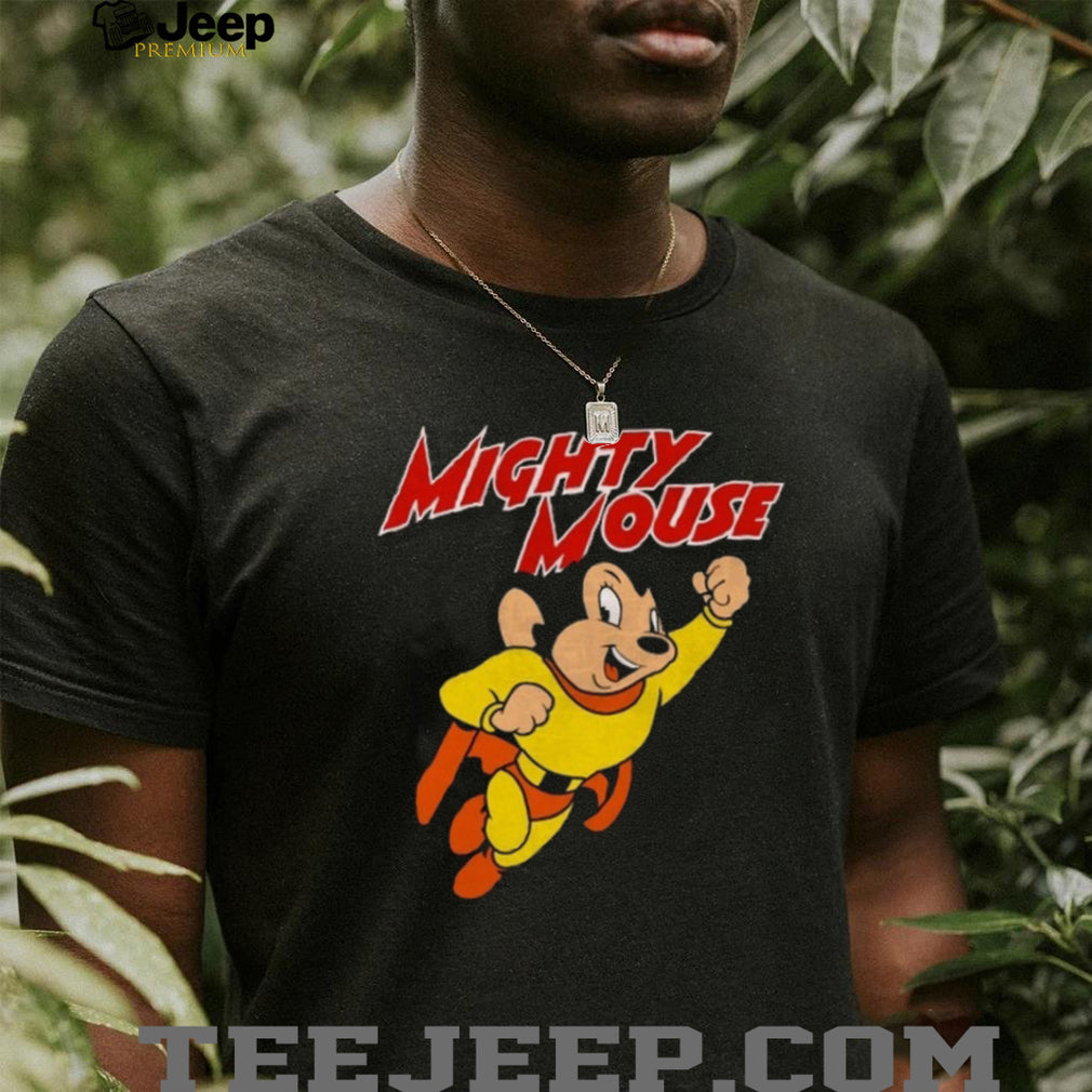 Mighty Mouse Flying Superhero Retro Classic Cartoon T Shirt