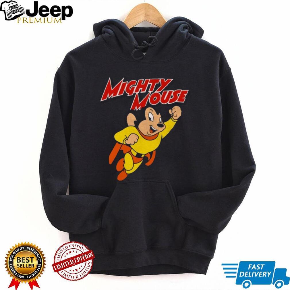 Mighty Mouse Flying Superhero Retro Classic Cartoon T Shirt