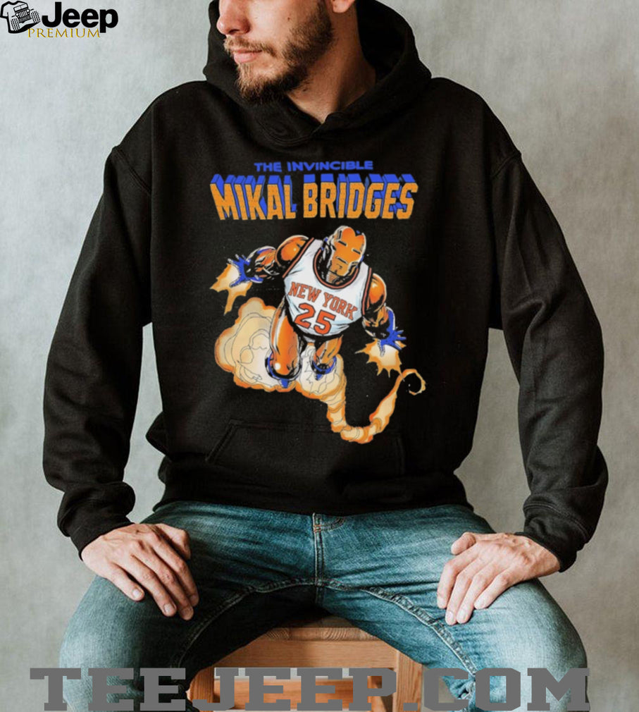 Mikal Bridges The Invincible New York Basketball Iron Hero T Shirt