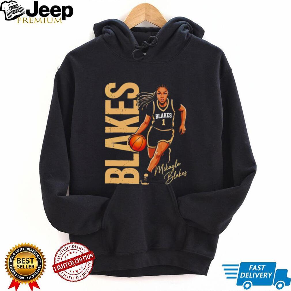 Mikayla Blakes #1 Basketball Graphic Player Tribute T shirt