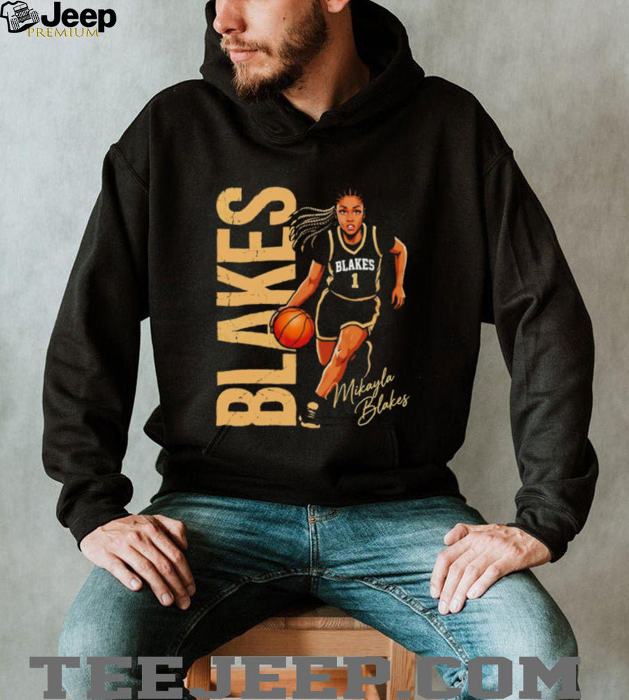 Mikayla Blakes #1 Basketball Graphic Player Tribute T shirt