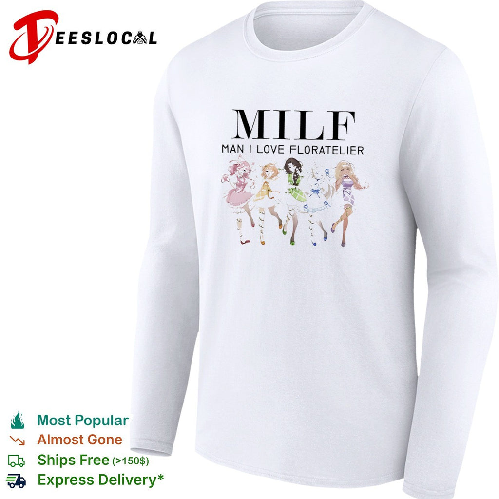 Milf Man I Love Floratelier Anime Five Characters Floral Shirt
