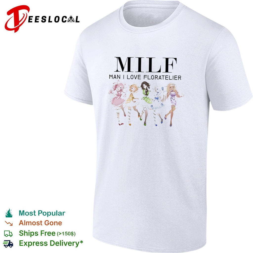 Milf Man I Love Floratelier Anime Five Characters Floral Shirt