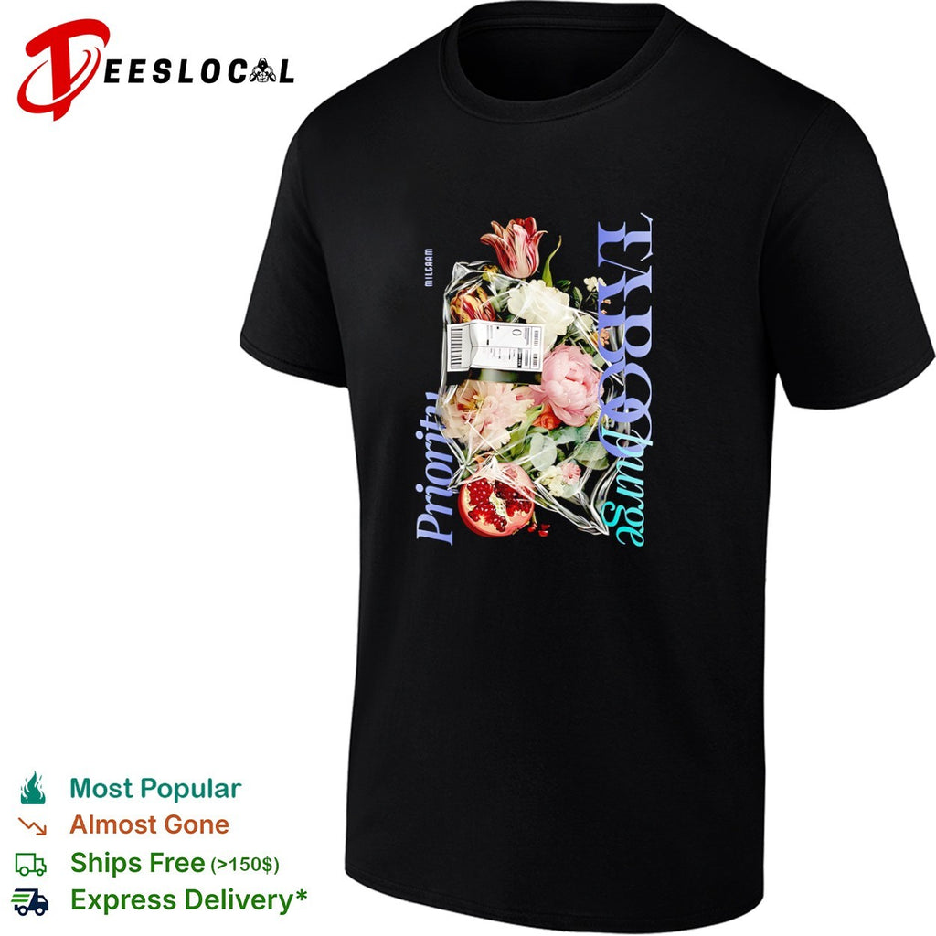 Milgaam Priority 1 Ecopurge Floral Pomegranate Still Life Photography shirt