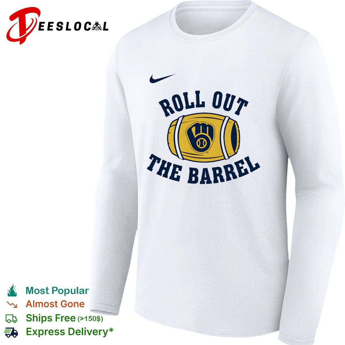 Milwaukee Brewers Roll Out The Barrel Major League Baseball shirt