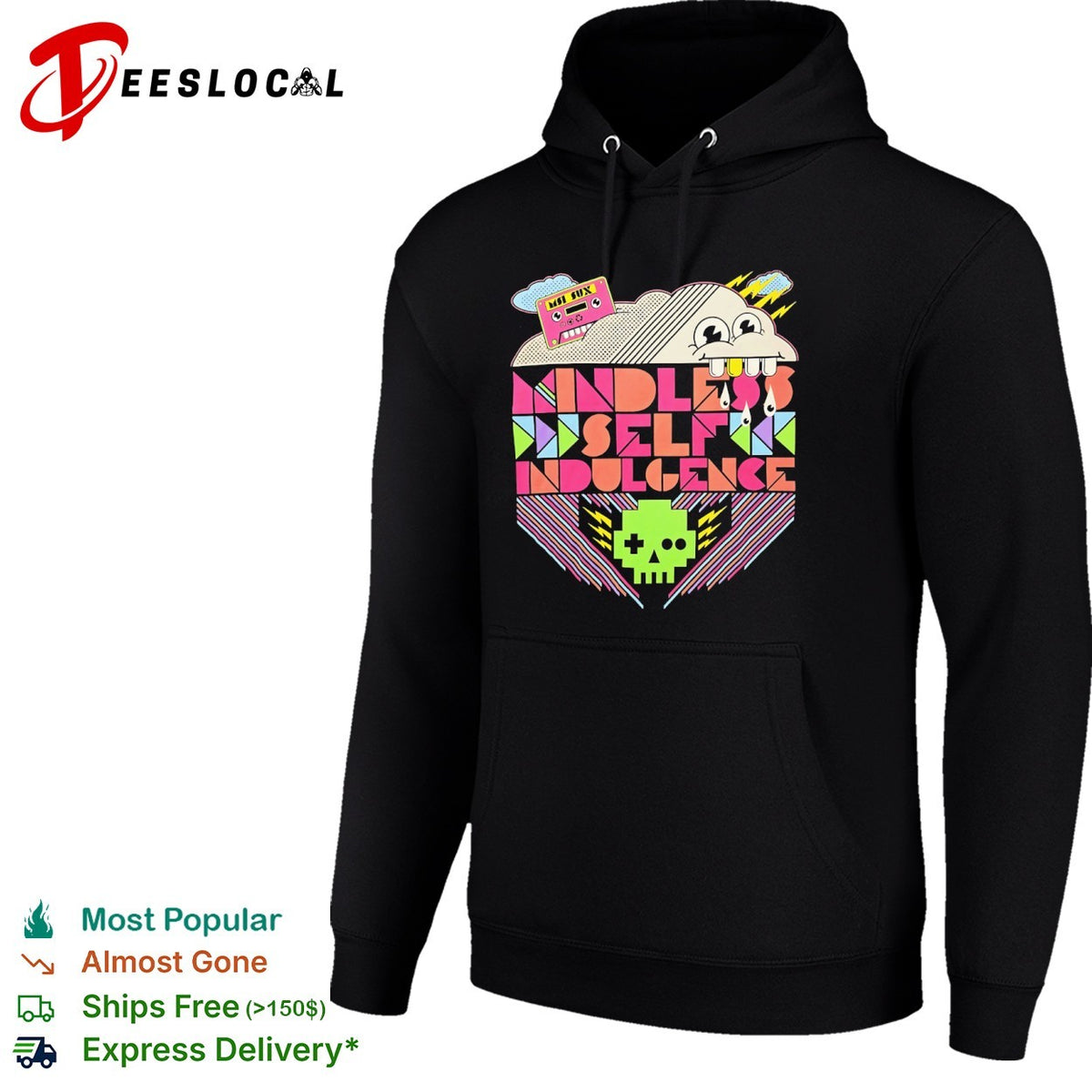 Mindless Self Indulgence MSI sux retro 8 bit pixel skull band shirt