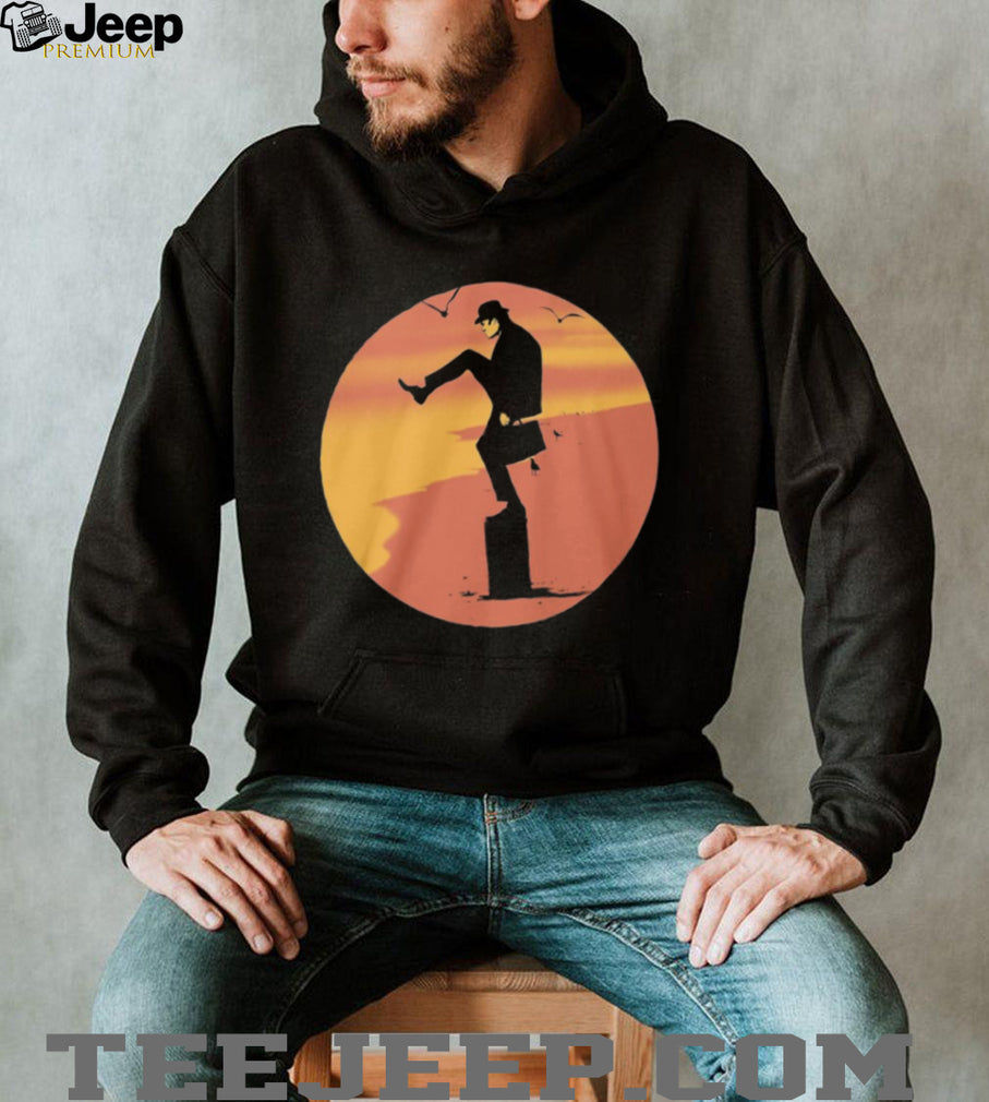 Ministry of Silly Walks Beach Sunset Silhouette Graphic T Shirt