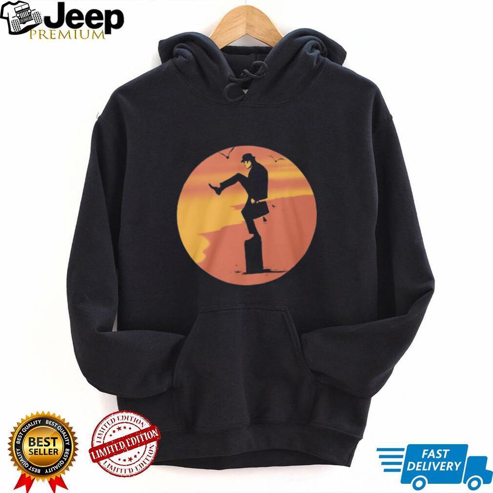 Ministry of Silly Walks Beach Sunset Silhouette Graphic T Shirt