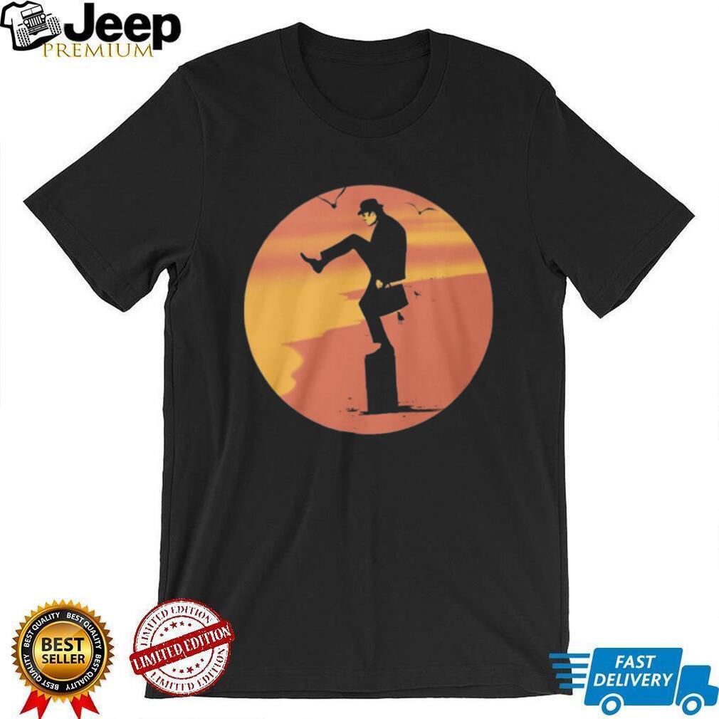Ministry of Silly Walks Beach Sunset Silhouette Graphic T Shirt