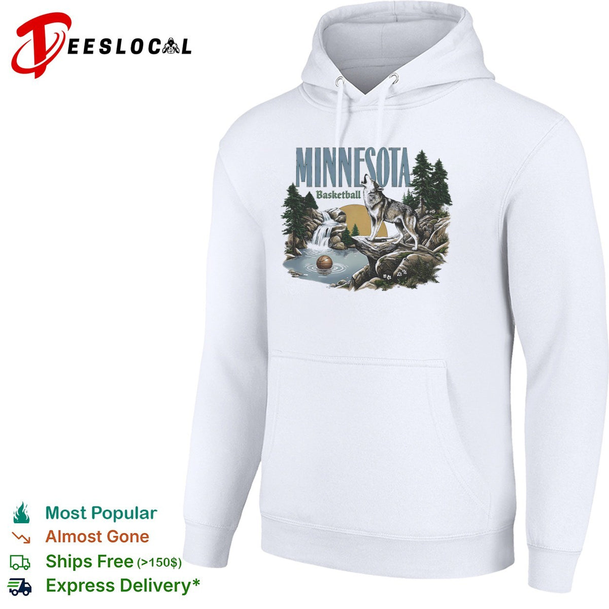 Minnesota Timberwolves Basketball Howling Wolf Nature shirt