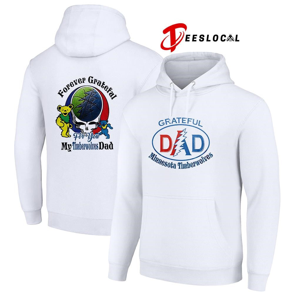 Minnesota Timberwolves x Grateful Dead Father Day forever Grateful logo shirt