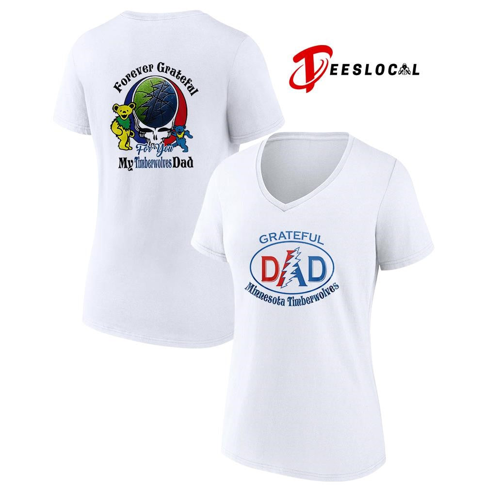 Minnesota Timberwolves x Grateful Dead Father Day forever Grateful logo shirt