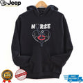 Minnesota Twins Nurse Work Of Heart Stethoscope Red Navy Logo T Shirt
