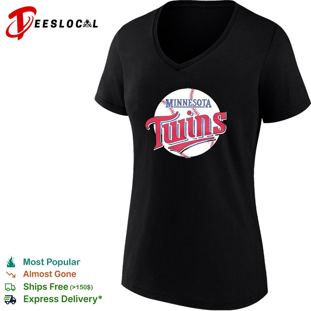 Minnesota Twins script circle TC vintage baseball logo shirt