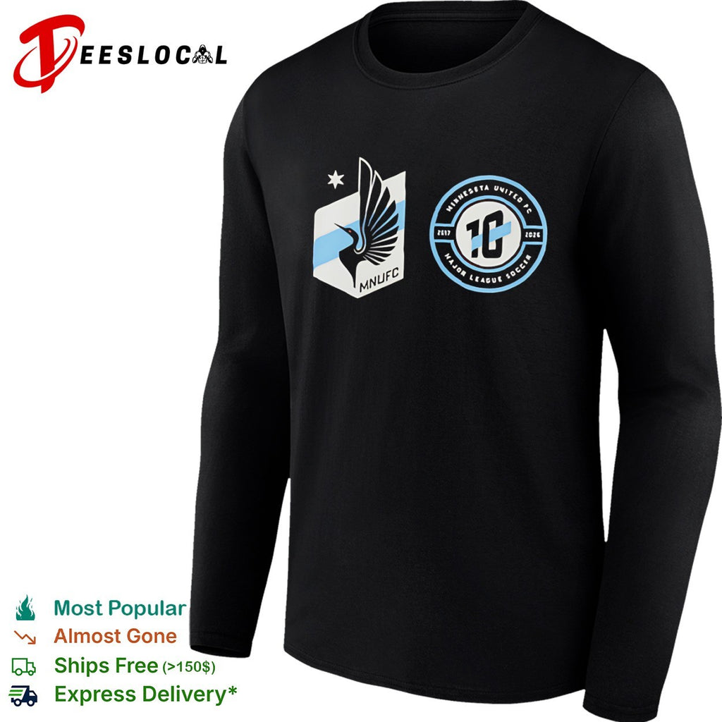 Minnesota United FC 10 Year Anniversary 2017 2026 Major League Soccer MNUFC shirt